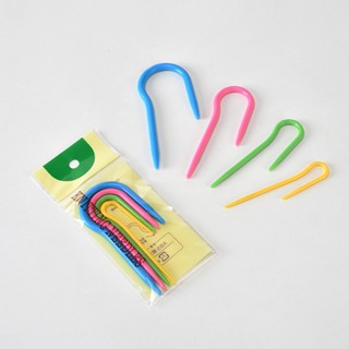    Set 4 cây  Kim giữ mũi hình móc câu  U-shape cable needle  – dụng cụ chuyên dùng trong đan len - Hodu Shop 