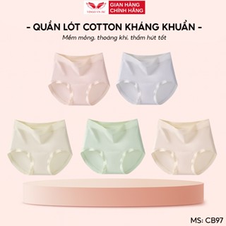 Combo 10 quần lót cotton trơn kháng khuẩn VINGO CB97 VNGO