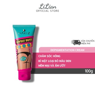 NAKIZ LIVELY BUTT Kem Thoa Khử Đen 100g- Hấp Thụ Nhanh Không Bết Dính,Làm Sáng Da & Đồng Đều Màu Sắc