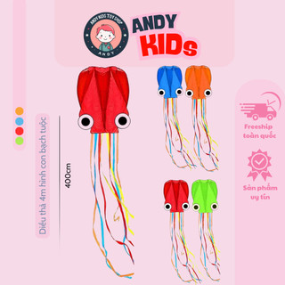  Diều thả bạch tuộc 4m ANDY KIDS đồ chơi diều khí động học vận động chất liệu chống nước nhiều màu 