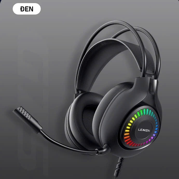 Tai nghe chụp tai Gaming Leaven G75 - Âm thanh 7.1 - LED RGB - Kết nối Dây USB | BigBuy360 - bigbuy360.vn