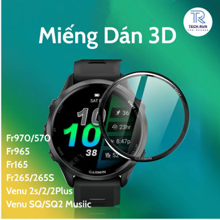 Miếng Dán 3D Bảo Vệ Màn Hình Đồng Hồ Garmin Chống Xước
