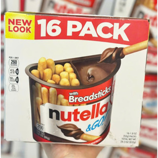 Bánh que chấm sốt Socola Nutella 52G Nhập Mỹ -Thùng 16 hộp - Date 11/25