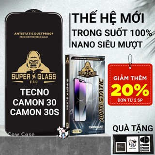Cường lực Tecno Camon 30, 30s full màn | Miếng dán kính bảo vệ màn hình cho Techno Cowcase