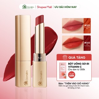 Son môi Nhã Matte Natural Lipstick Mềm Mịn Thành Phần Dưỡng Ẩm Ngừa Lão Hóa Lành Tính Cỏ Mềm 3,4gr