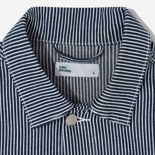 Áo khoác jean Owlbrand Pleat Striped Jacket