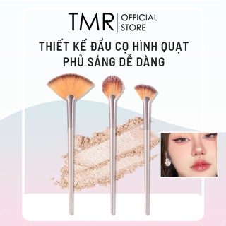 Cọ Bắt Sáng Tạo Nét TMR Đầu Quạt Bắt Cọ Trang Điểm Cham Chính Hãng, Lông Cao Cấp