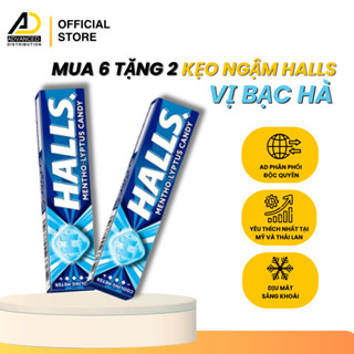 [MUA 6 TẶNG 2] Kẹo Ngậm Halls 9 Viên Thái Lan - VỊ BẠC HÀ  thơm ngon, sảng khoái