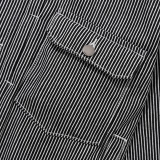 Áo khoác jean Owlbrand Pleat Striped Jacket