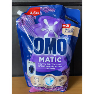 Nước giặt Omo Matic cửa trước hương oải hương thư thái 3,6kg