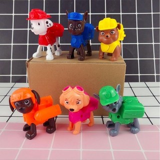 Set 6 chú chó cứu hộ trang trí bánh kem, làm đồ chơi quà tặng cho bé