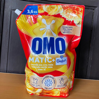  Nước giặt Omo Matic Comfort cửa trên tinh dầu thơm túi 3,6kg 