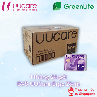 1 THÙNG BĂNG VỆ SINH UUCARE ERGO 28cm 24 gói/thùng