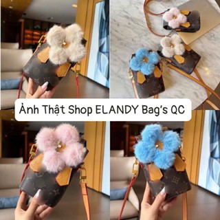 Túi mini đựng điện thoại bông hoa siêu cute sẵn hàng 3 màu hàng Ko hộp