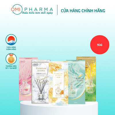Bộ Tinh Dầu Khuếch Tán Thơm Phòng Shoshuriki Premium Aroma Nhật Bản 50G