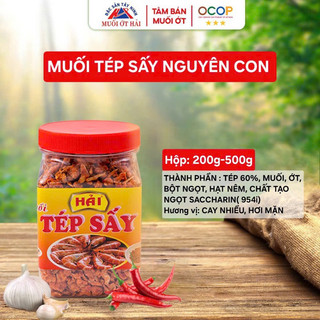  Muối tép sấy nguyên con hủ 200g 500g Muối tôm nguyên con - Muối Ớt Hải - Đặc sản Tây Ninh 