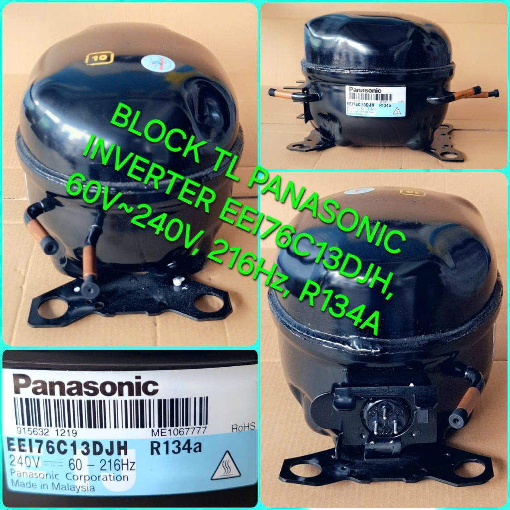 BLOCK TỦ LẠNH PANASONIC INVERTER EEI76C13DJH, 60V~240V, 216Hz, R134A LÂM TÀI PHÚ