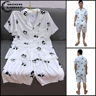 Bộ đồ ngủ nam vải lụa Latin mềm mại thoáng mát họa tiết hình