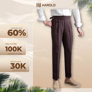 [Premium] Quần Âu Nam Cạp Cao Ống Suông Cao Cấp Harold Gurkha Season 2 - Quần Tây Vải Thoáng Mát, Chống Nhăn, Đứng Form
