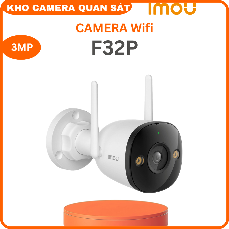 Camera Wifi ngoài trời 3MP IMOU IPC-F32P-Kho camera