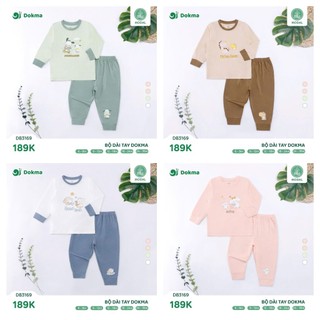  Bộ dài tay Judoby Dokma bé trai bé gái 9-36M chất bamboo mềm mát DB3169 