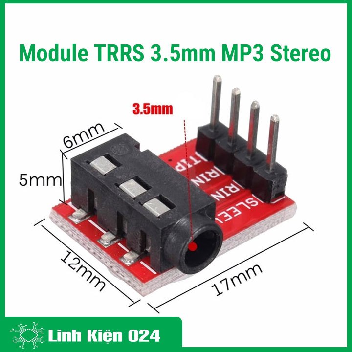Module TRRS 3.5mm MP3 Stereo kết nối âm thanh