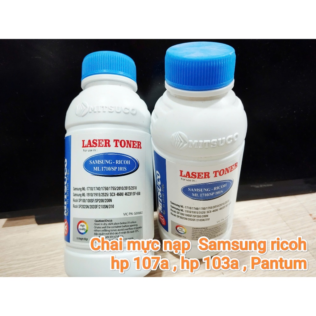 Chai mực nạp Samsung Ricoh hp 107a MFP 135 137 103a HP Neverstop 1000a 1200aw Pantum