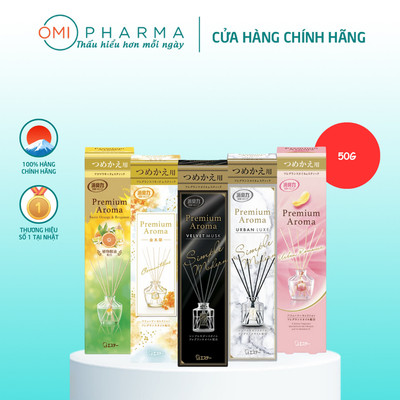 Set Refill Bộ Tinh Dầu Khuếch Tán Thơm Phòng Shoshuriki Premium Aroma 50G