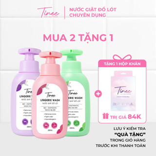 Nước Giặt Đồ Lót Chuyên Dụng Tinee 280ml Nano Bạc Hạn Chế Nấm Khuẩn, dịu nhẹ cho da