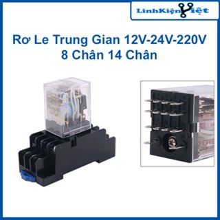 Rơ le trung gian 8 chân 14 chân, relay MY4N LY2N 220V/24VDC/12VDC