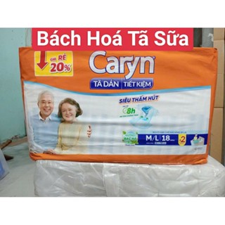 ( Tặng 2 miếng) Tã dán người lớn Caryn tiết kiệm size M18 /L 18 +2 miếng (vòng hong 65 -110cm),Tã dán người già