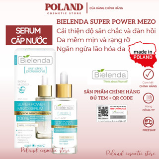  Serum cấp nước dưỡng ẩm Bielenda super mezo Moisturizing xanh dương dành cho da khô da nhạy cảm 30ML 
