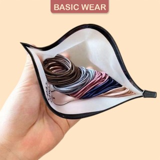 Túi 100 Chun Cột Tóc, set 100 Chun Buộc Tóc Túi Zip