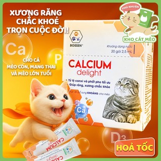 [ CALCIUM BOSSEN ] Gel nước bổ Sung Canxi cho mèo dễ hấp thu (2.5ml / gói)