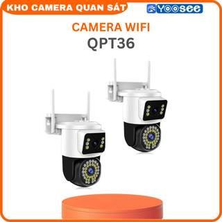 Camera Yoosee Wifi 2 Mắt Ngoài Trời 2 Màn Hình 5MP Xem Đêm Có Màu,Hỗ TrợXoay 360 Độ- Hàng Nhập Khẩu-Kho camera