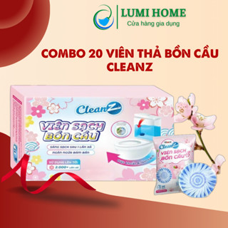 Combo 20 Viên thả bồn cầu CleanZ hương đào khử mùi tẩy sạch nhà vệ sinh, Viên xả bồn cầu, toilet