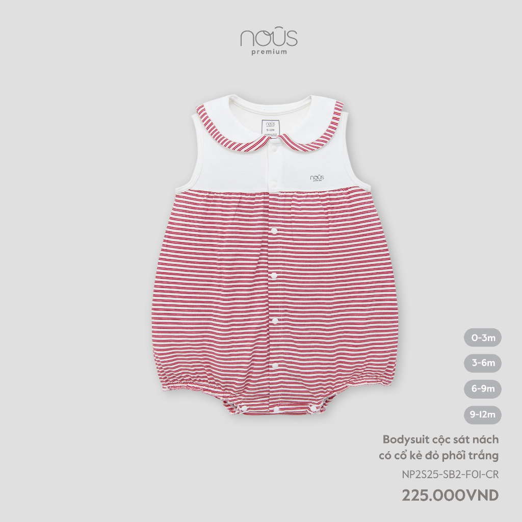 Nous Baby Bodysuit ,body chip, bộ liền cộc bé trai bé gái dáng bí màu sắc cho bé dưới 10,5kg  BST T7