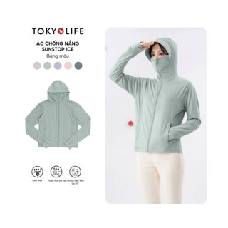Áo khoác chống nắng nữ TOKYOLIFE SunStop Ice siêu mát lạnh thoáng khí có mũ rộng vành 40000092
