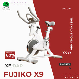  Xe đạp thể thao FUJIKO OFFICIAL X9 phanh ma sát đồng hồ đo nhịp tim 