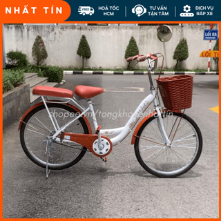 [Hoả tốc HCM] Xe Đạp Mini 1 Gióng Nữ Việt Nhật Hàng Đẹp Cao Cấp Chính Hãng Size 20-24-26in