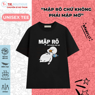 Áo thun MẬP RÕ CHỨ KHÔNG MẬP MỜ Áo Phông Unisex Đủ Size Basic Hoạt Hình Hài Hước