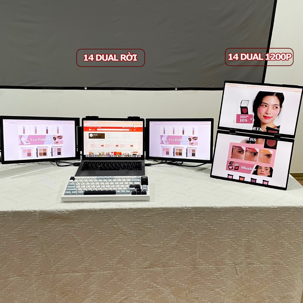 [NEW] BOE Màn hình đôi di động Dual portable screen chính hãng - 14 inch | BigBuy360 - bigbuy360.vn