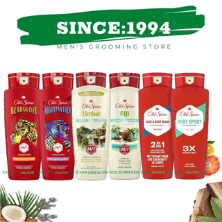 Sữa tắm dạng Gel Old Spice 473ml Bearglove Fiji Wolfthorn Pure Sport Fresh Tắm gội 2in1 532ml