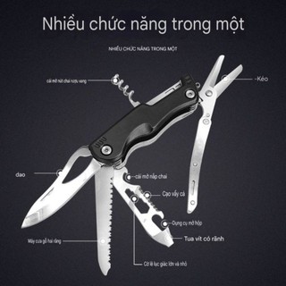 Dụng cụ phượt Mu Jing đa chức năng tool gấp gọn tiện lợi thép không rĩ EDC M8