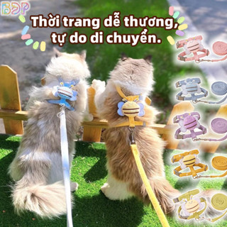 Bộ dây dắt và vòng cổ cho chó mèo,Vòng cổ thú cưng chống tuột với khoá đôi,Thiết kế dễ thương LGP0128