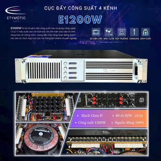 Cục đẩy 4 kênh 80 Sò. 1200/Kênh