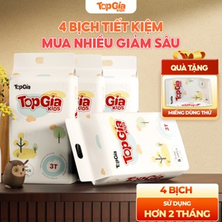 Tã/bỉm quần dán TopGiaKids pH<7 an toàn cho da, khô thoáng thấm hút tốt đủ size S /M / L/XL/XXL/XXXL
