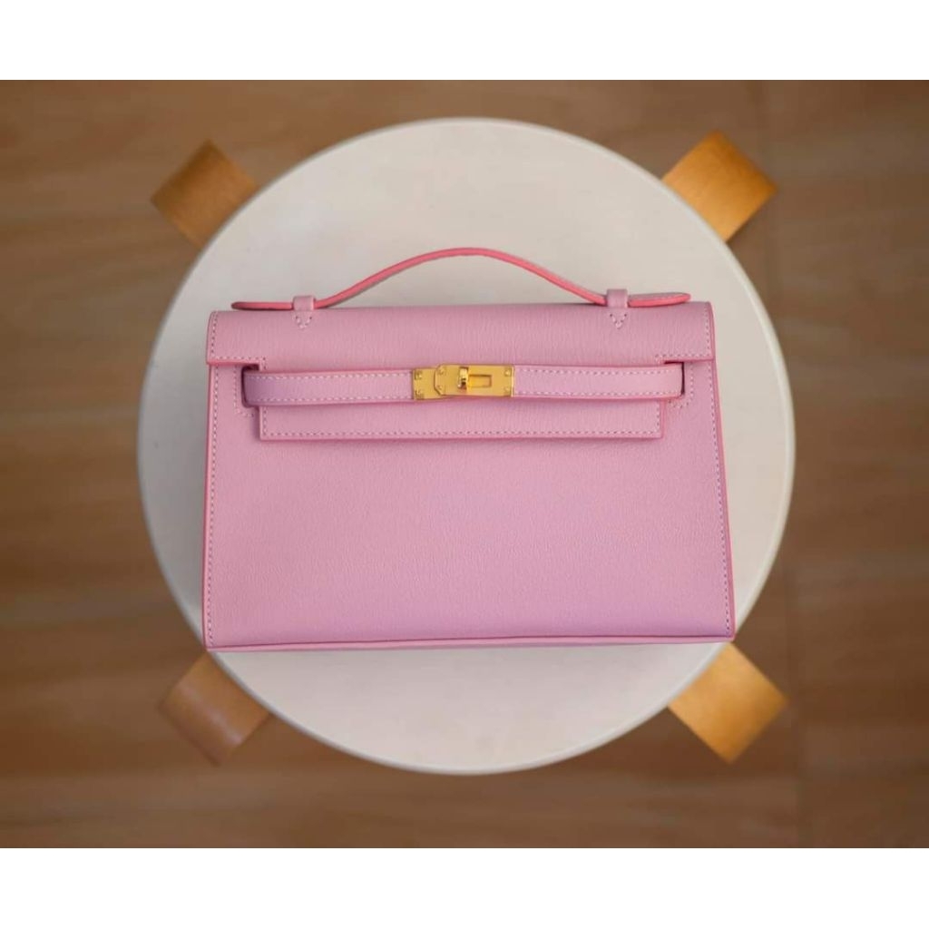 Túi xách HM Kelly Pochette da swift pháp (chế tác thủ công)