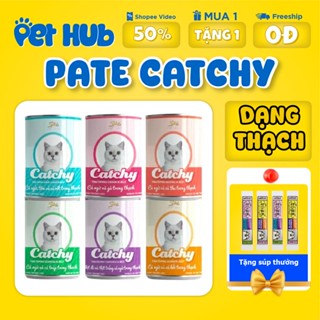 Pate Catchy Lon 400g Dạng Hộp Cho Mèo Mọi Lứa Tuổi Full 13 vị Pet Hub