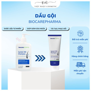 Dầu gội dược liệu BIO CARE PHARMA giảm gàu, nấm ngứa da đầu Santal 300 Shampoo 100ml